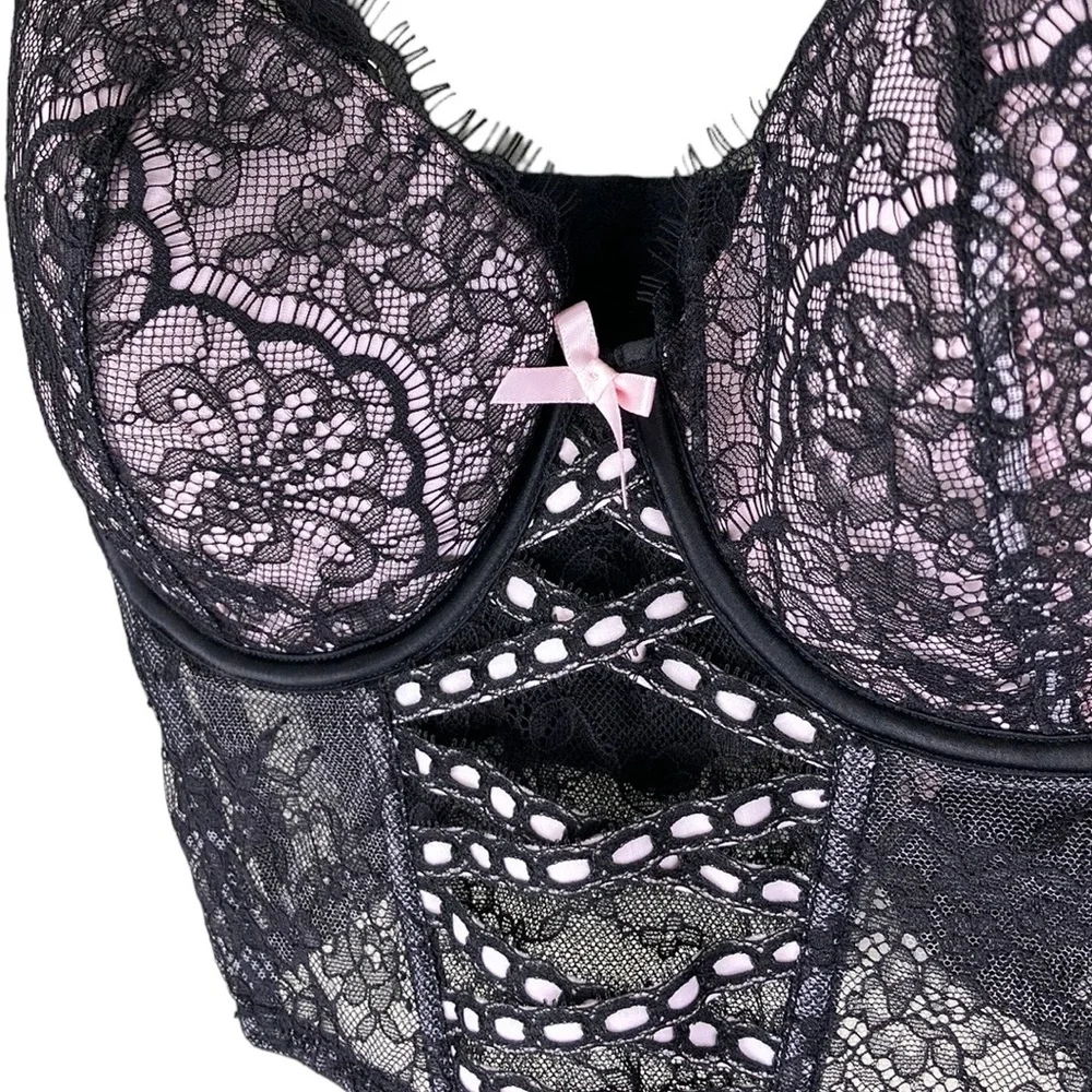 Victoria's Secret Corset Bra DD Lace Dream Angels Lined Demi - Picture 4 of 11